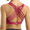 Women'S Medium Support Strappy Back Energy Sport Bra Cotton Feel 6017